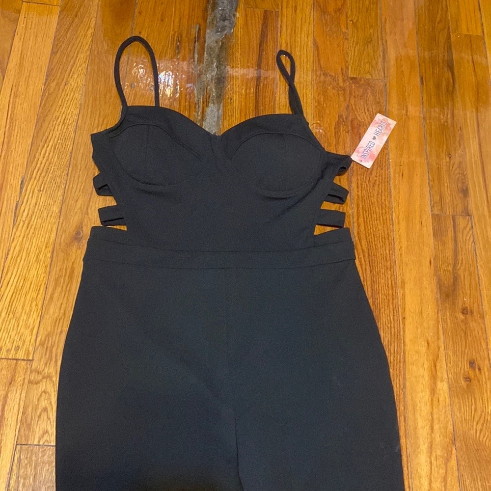 Jumpsuit black cutout